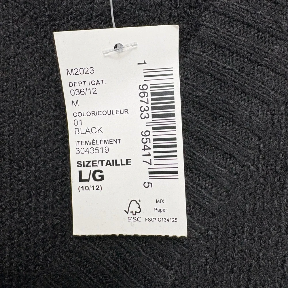 Childrens Place Cardigan Sweater Girls L Black‎ Pink Smiley Face Layering NWT
